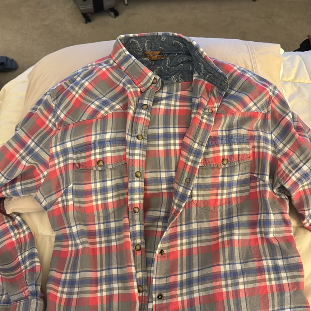 Jachs Girlfriend Flannel Bea shirt xl